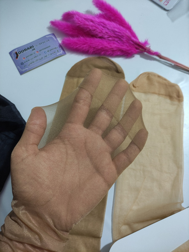 جوراب شلواری شیشه ای رنگ برنز