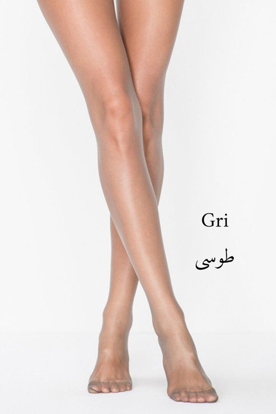 جوراب شلواری شیشه ای رنگ طوسی